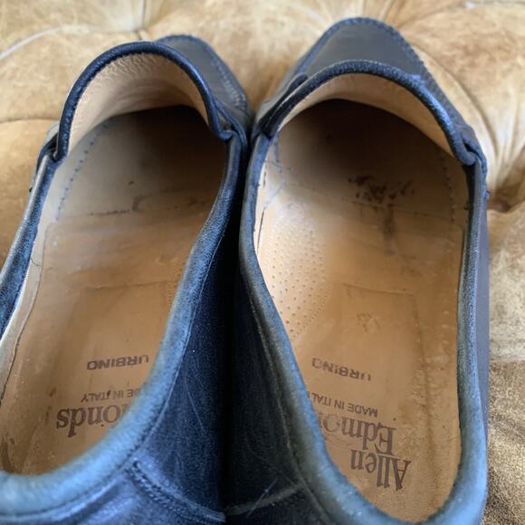 Allen Edmonds Urbino Size 10.5 Tassel Loafers Black Made In Italy Leather 49190